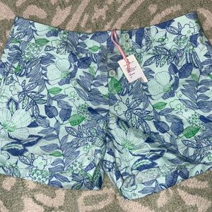 Vineyard Vines Cordia Floral Dayboat Short Wintermint - Size 4